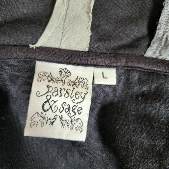 Parsley & Sage Sweater Snap up Jacket Womens Size Large Decorative Buttons - Picture 3 of 13